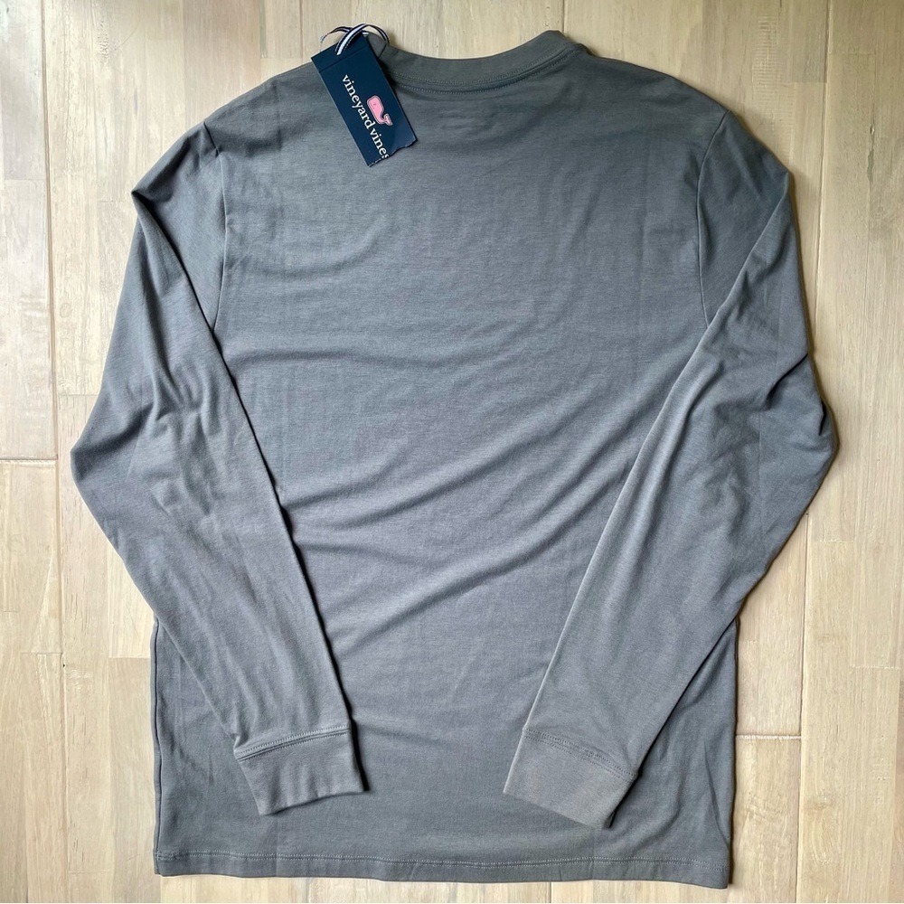 NWT Vineyard Vines boys long sleeve Gray Harbor Beach Fleet shirt XLarge (18) - Picture 4 of 4